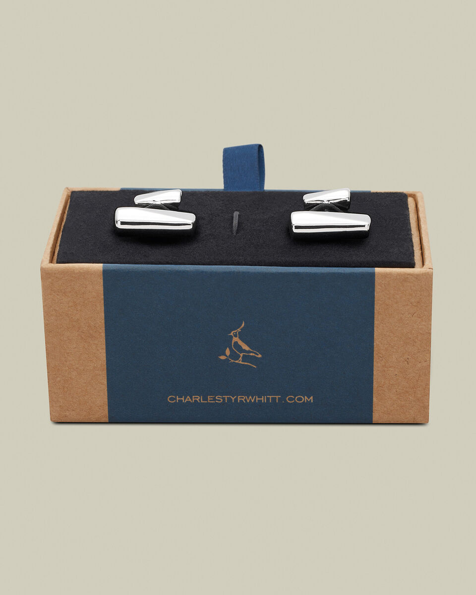 Bar Cufflinks - Silver