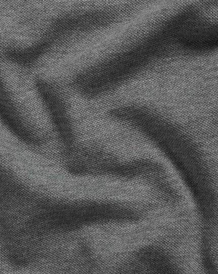 Piqué-Hemd aus Jersey - Grau