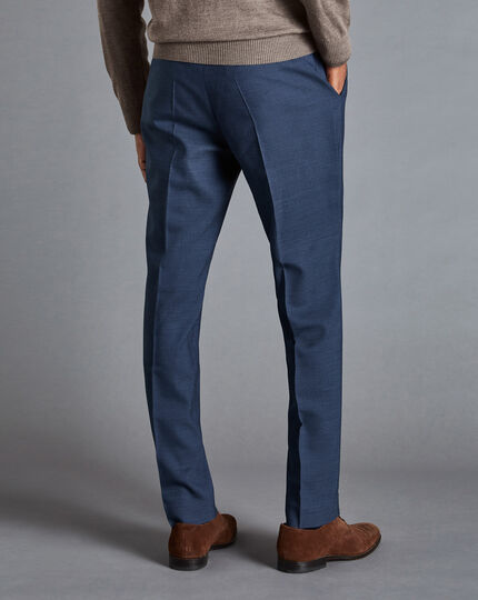Italian Wool Pants - Indigo Blue