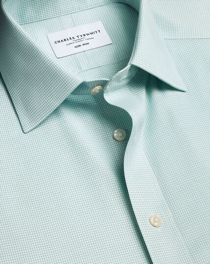light green dress shirt and tie Men's Regular-Fit Solid Long Sleeve OLIVE Dress Shirt with Mystery Tie Set-All Sizes (Light Pink) - 34/35 - 14.5