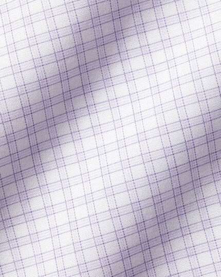 Non-Iron Check Shirt - Violet Purple