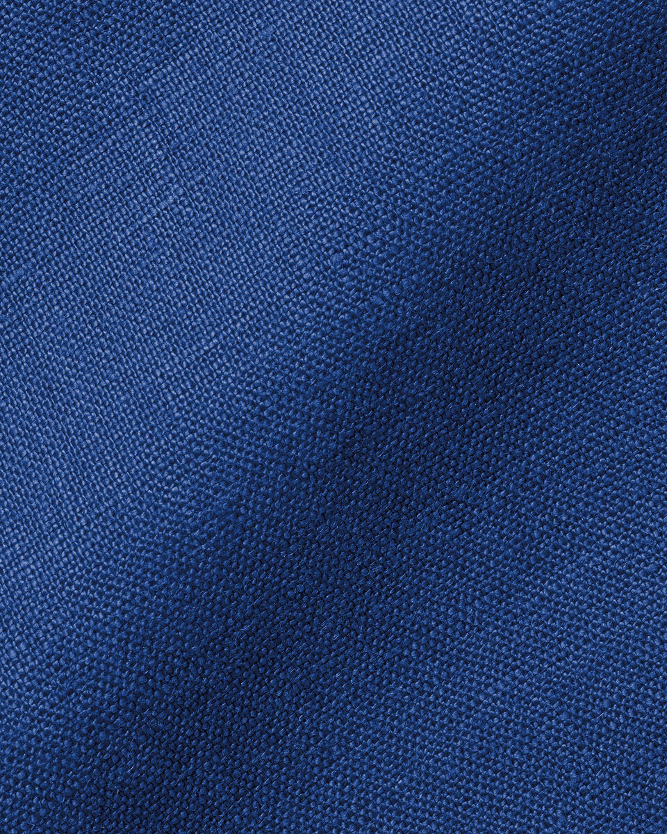 Pure Linen Shirt - Royal Blue | Charles Tyrwhitt