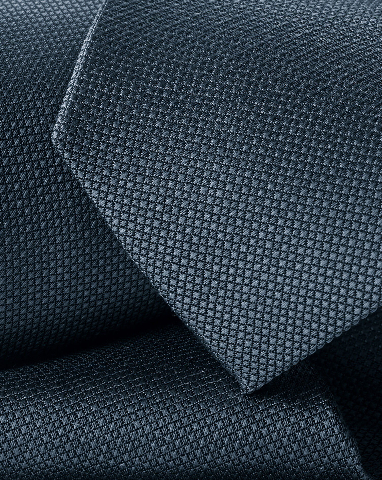 Silk Textured Tie - Airforce Blue