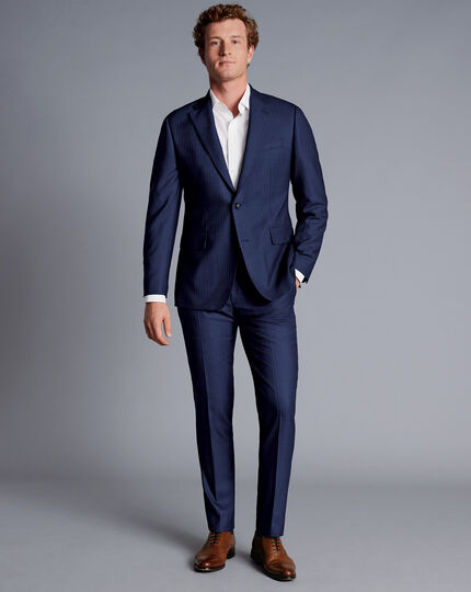 Ultimate Performance Stripe Suit - French Blue