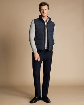 Quilted Gilet - Navy