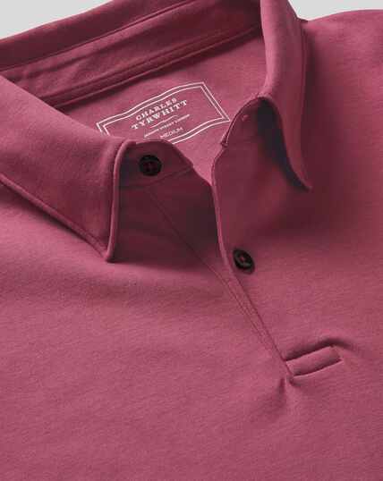 Smart Jersey Polo - Dark Pink