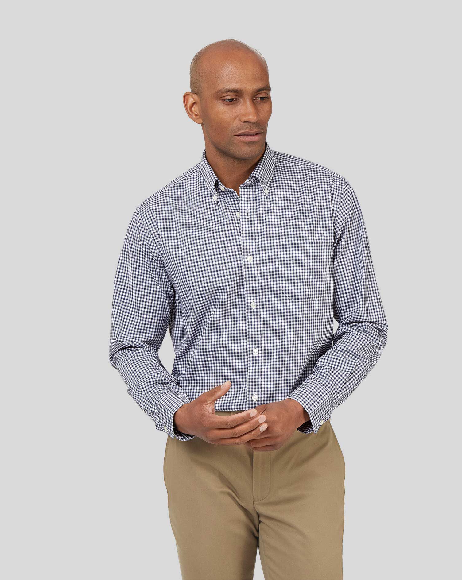 Button-Down Collar Non-Iron Stretch 