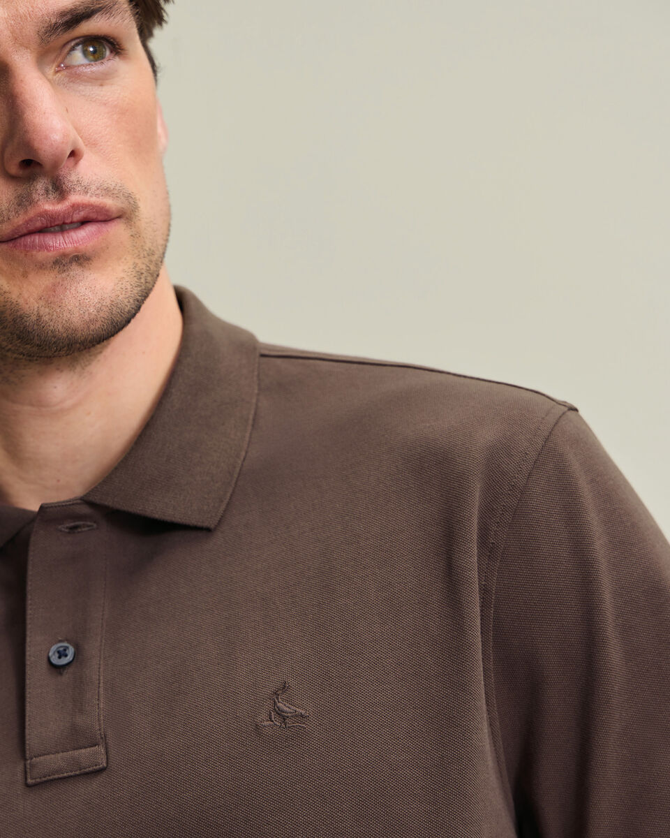 Pique Polo - Brown