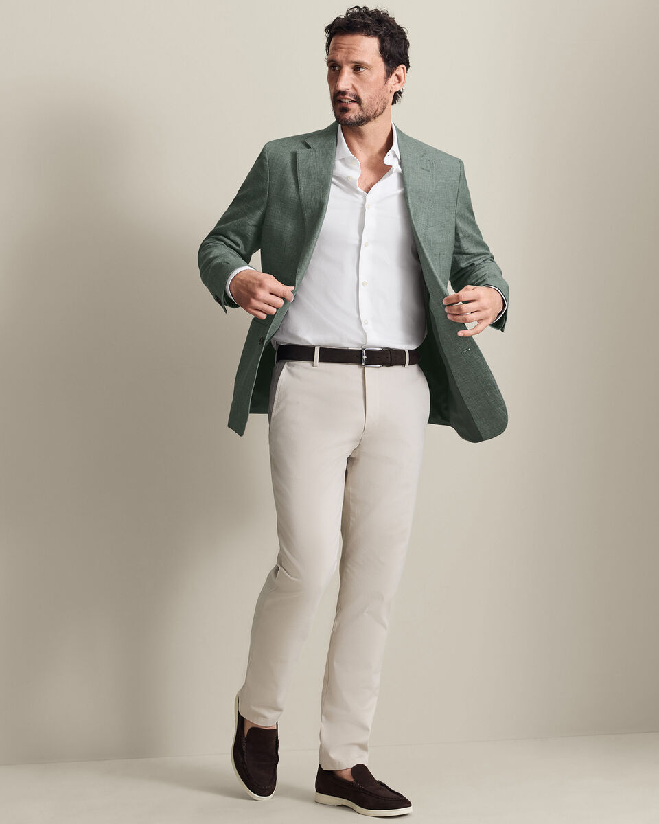 Veste en lin et coton - Vert