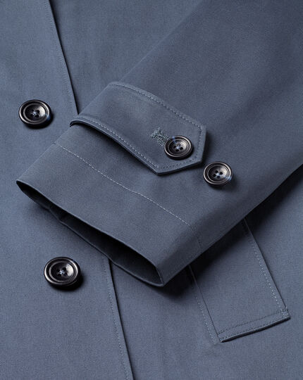 Cotton Classic Raincoat - Steel Blue