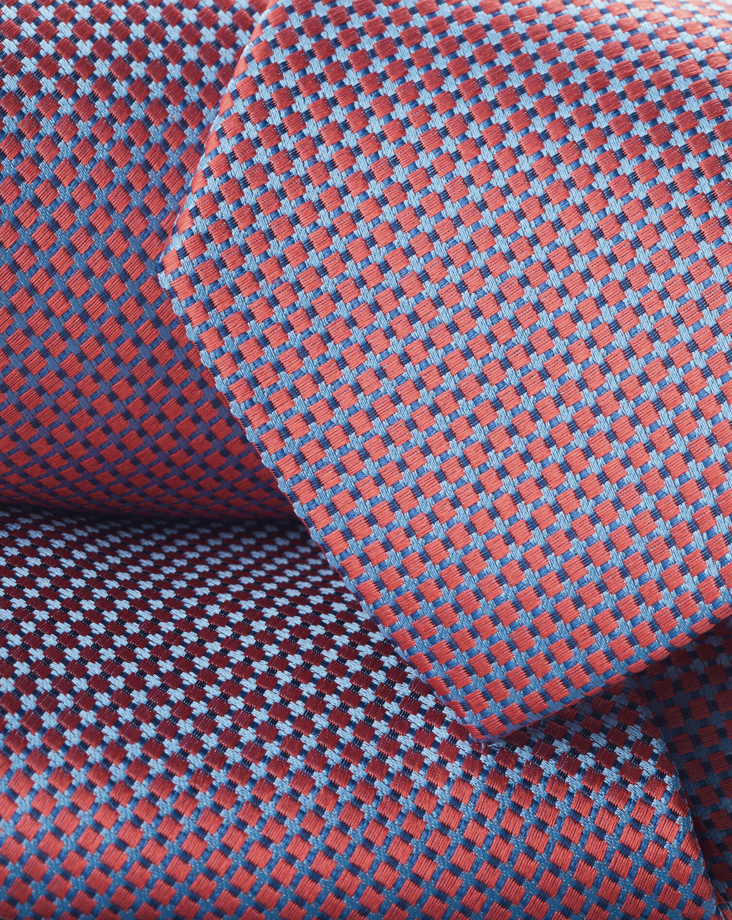 Cravate en soie tissée violette motifs ronds fuchsia | Cotton Park