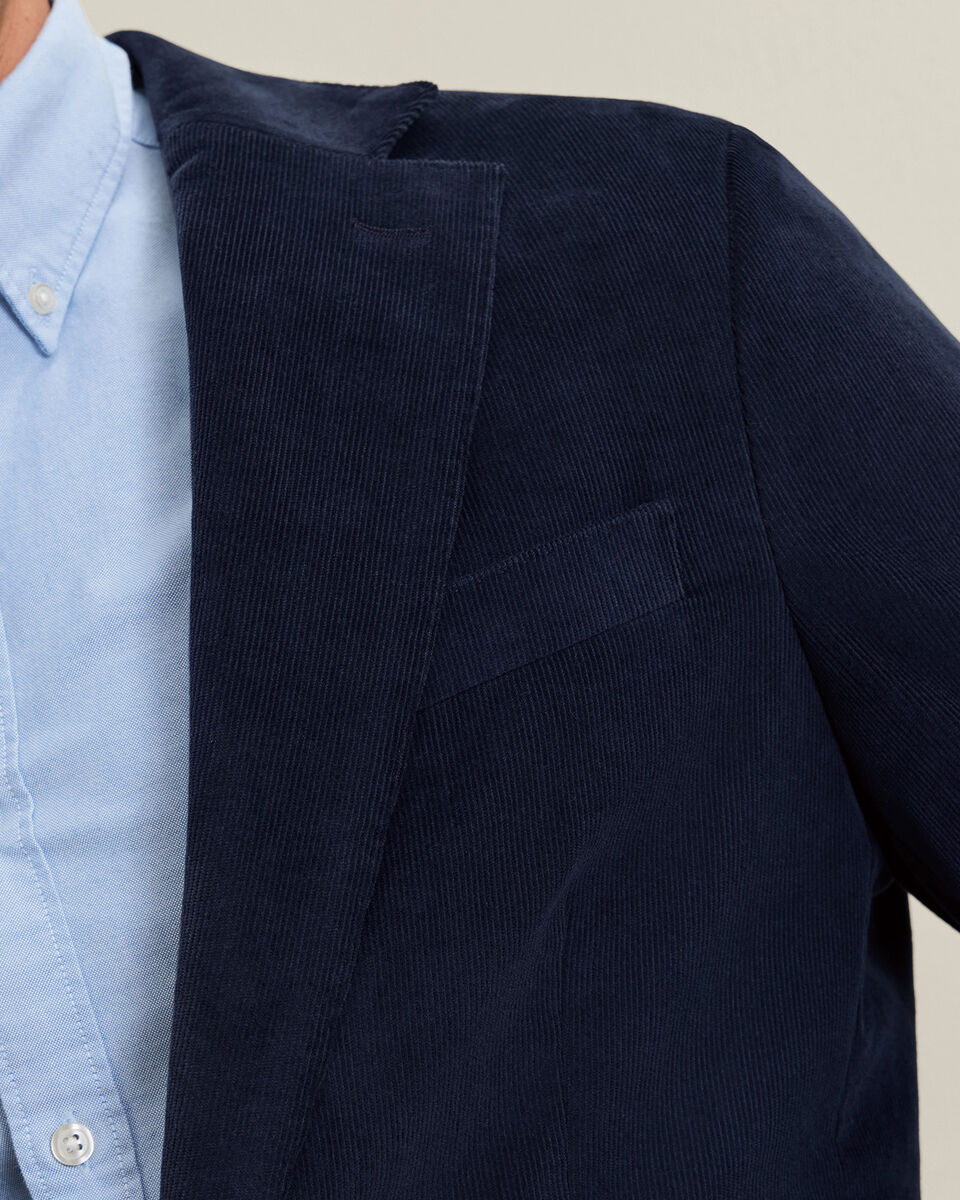 Corduroy Jas - Marineblauw