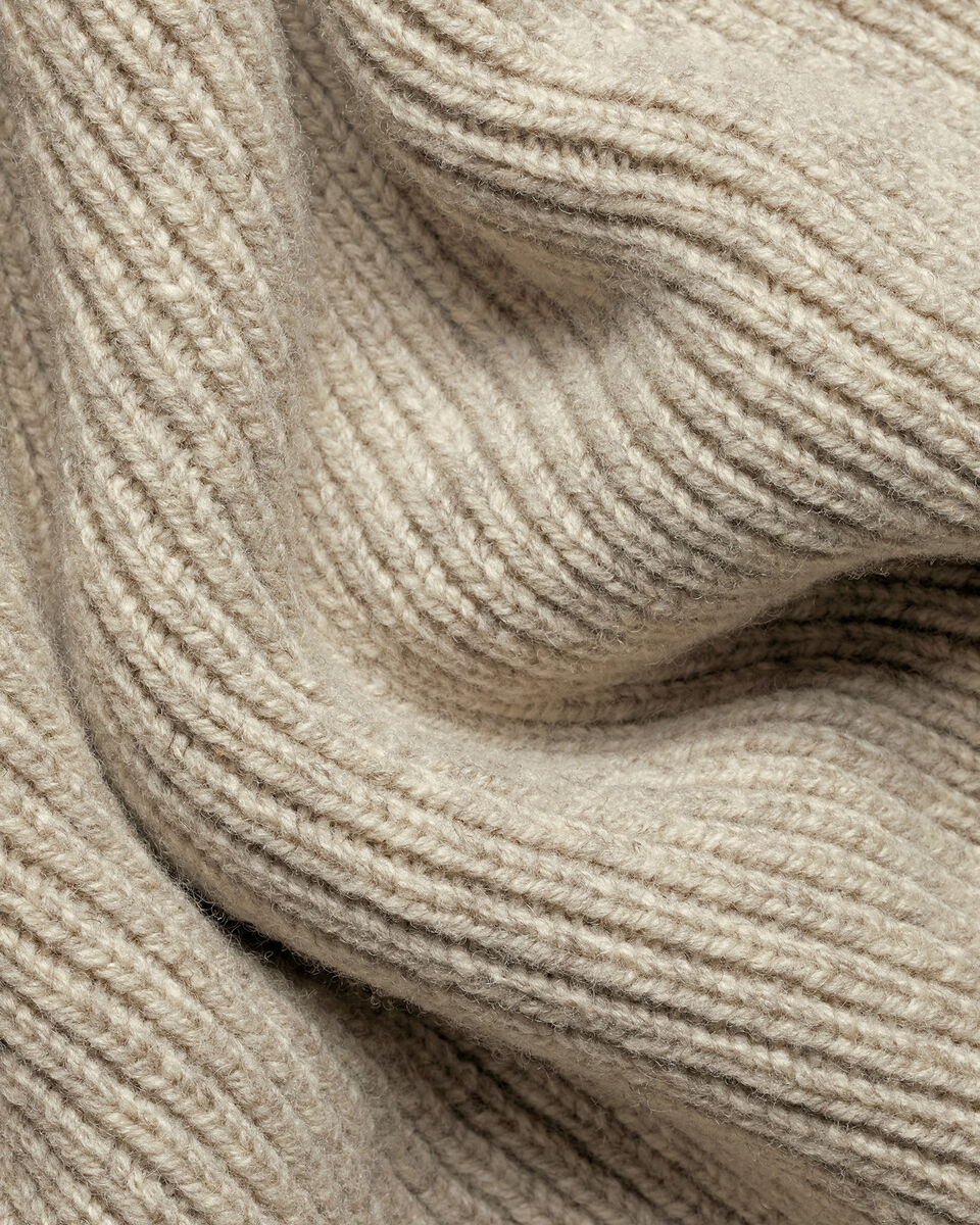 Dikke Jumper Van Pure Merinowol - Havermoutkleur