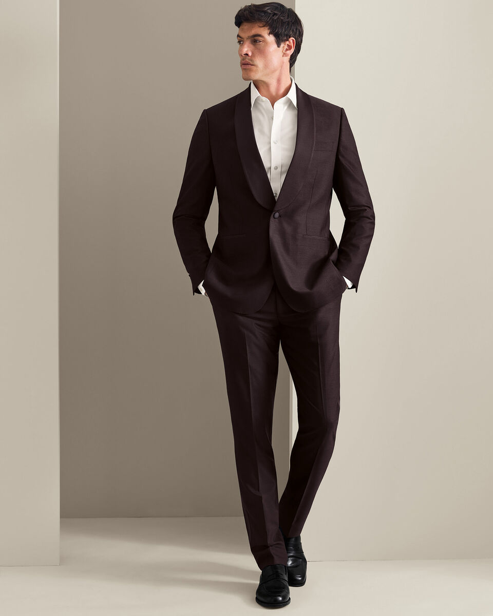 Dinner Suit Trousers - Chocolate Brown