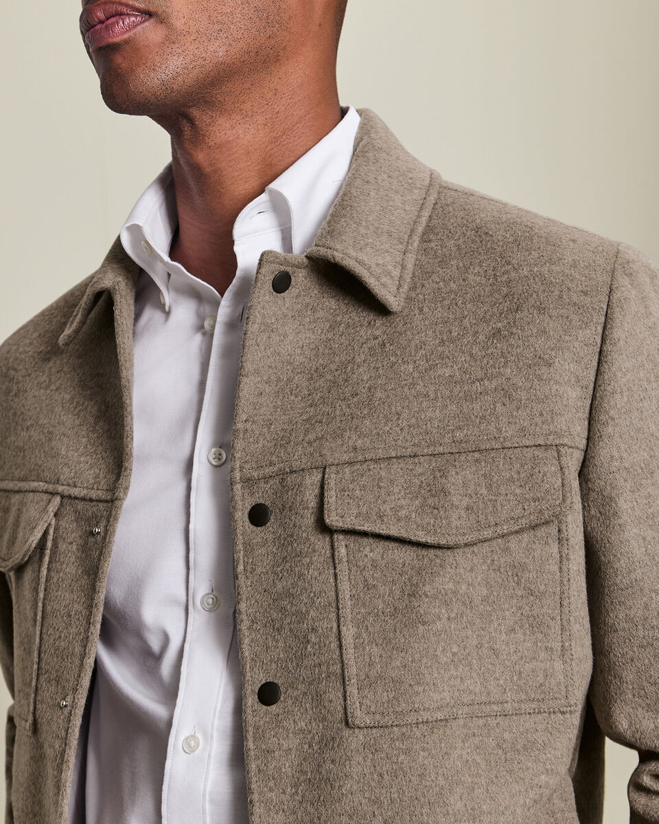 Gr&egrave;ge Veste Harrington en laine