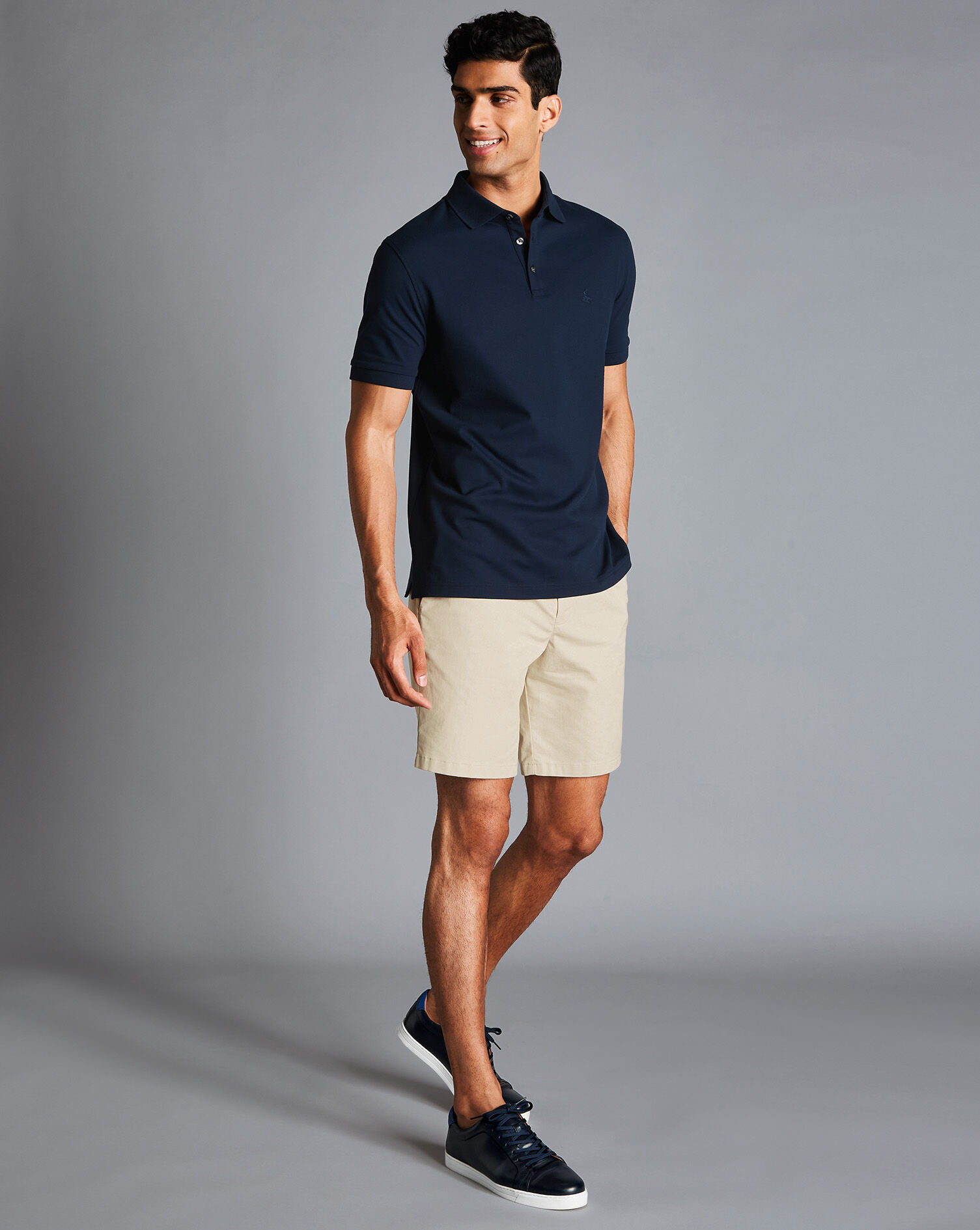 Chino Shorts - Stone | Charles Tyrwhitt