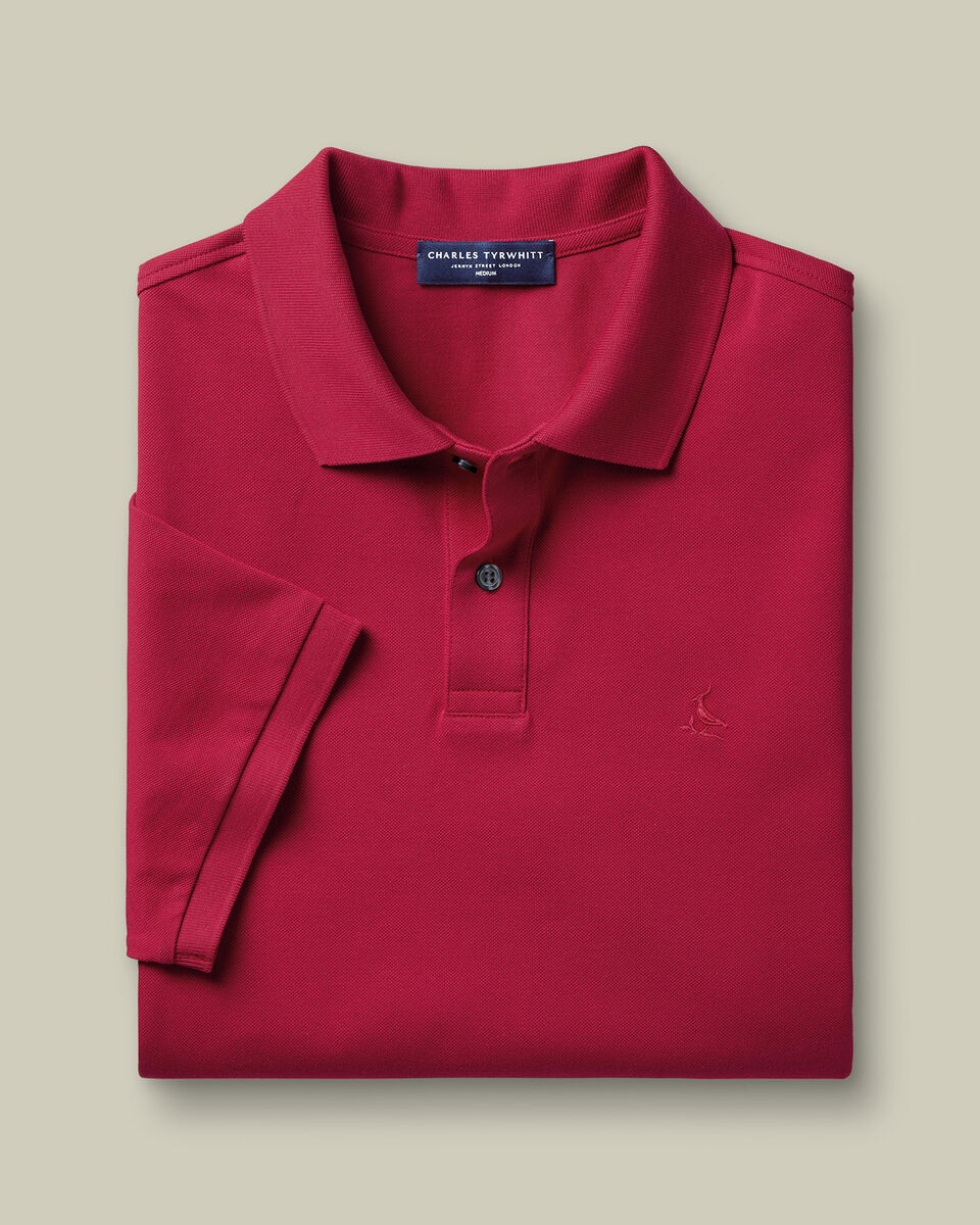 Piqu&eacute;-Polo&nbsp;- Rot