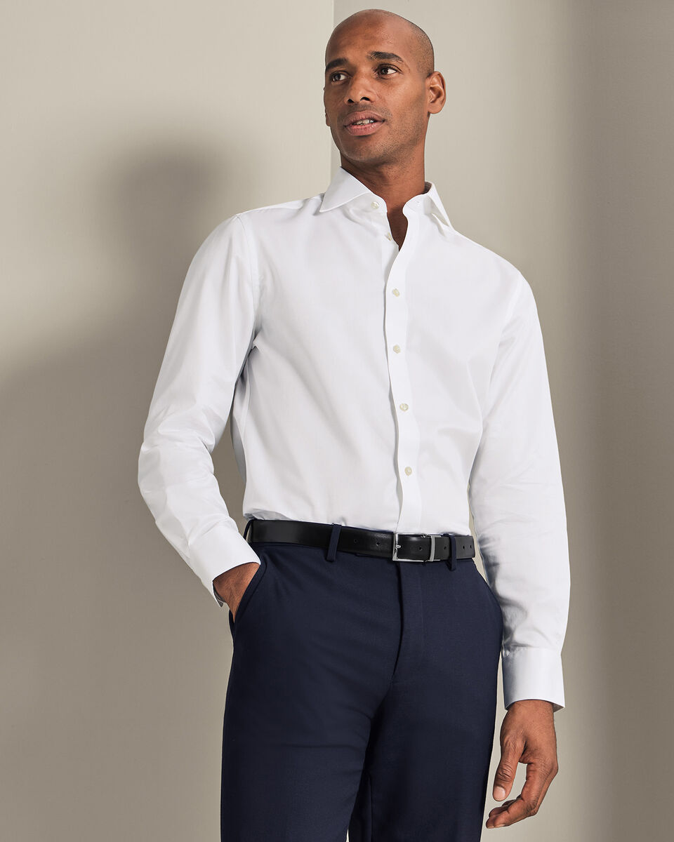 Luxury Twill Shirt - White&nbsp;