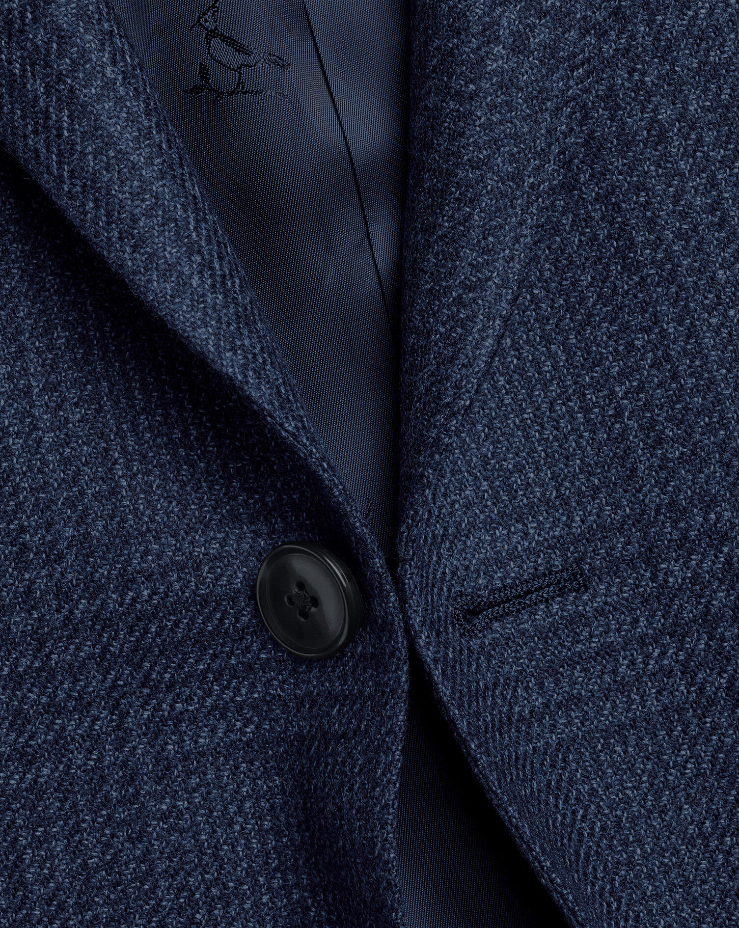 Wool Silk Jacket - Ink Blue | Charles Tyrwhitt US
