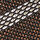 open page with product: Stripe Silk Tie - Chocolate Brown & Silver
