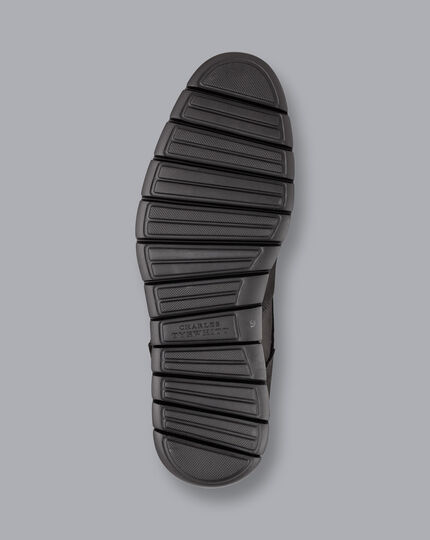 Nubuck Hybrid Sneakers - Black