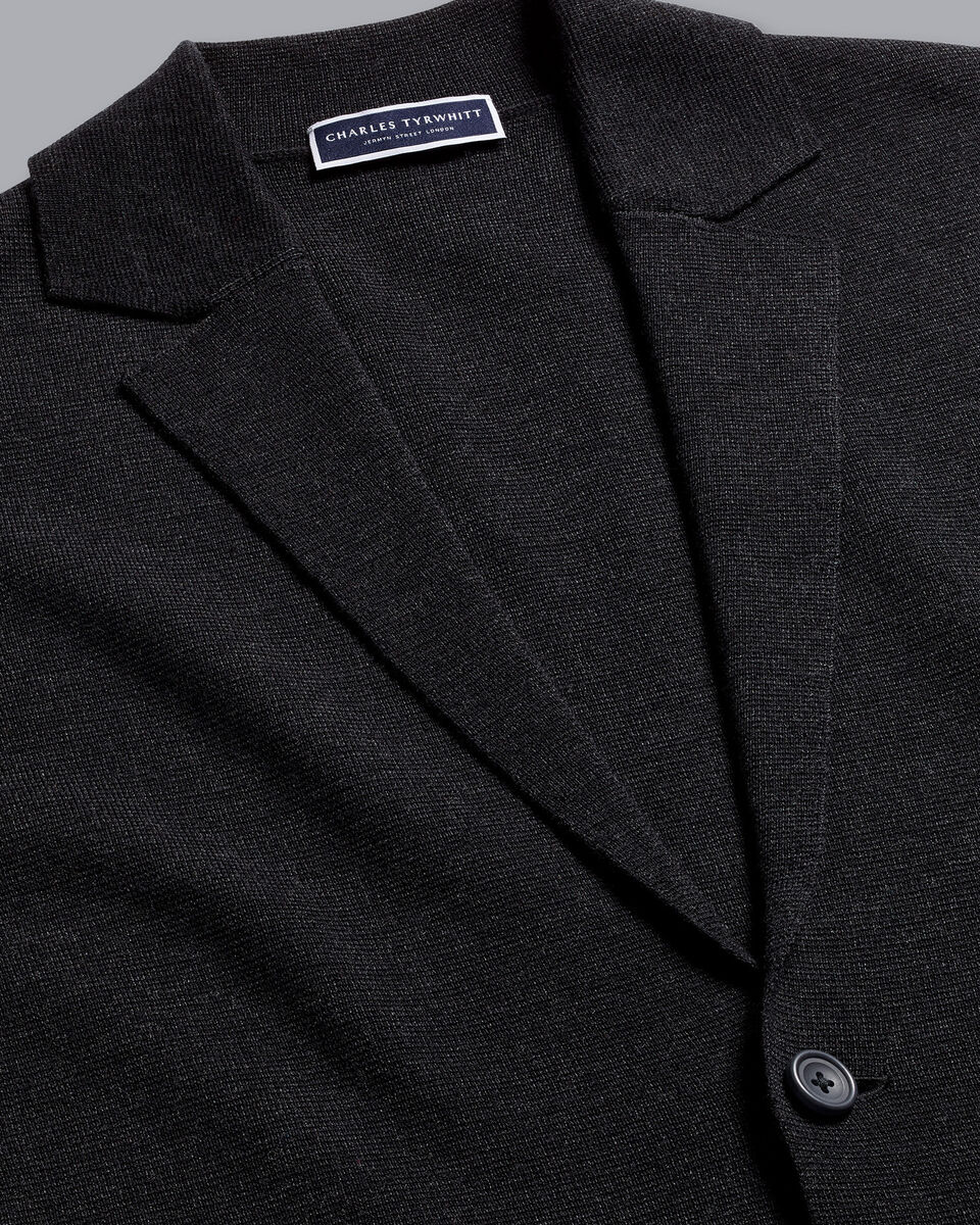 Merino Blazer Charcoal Grey Charles Tyrwhitt