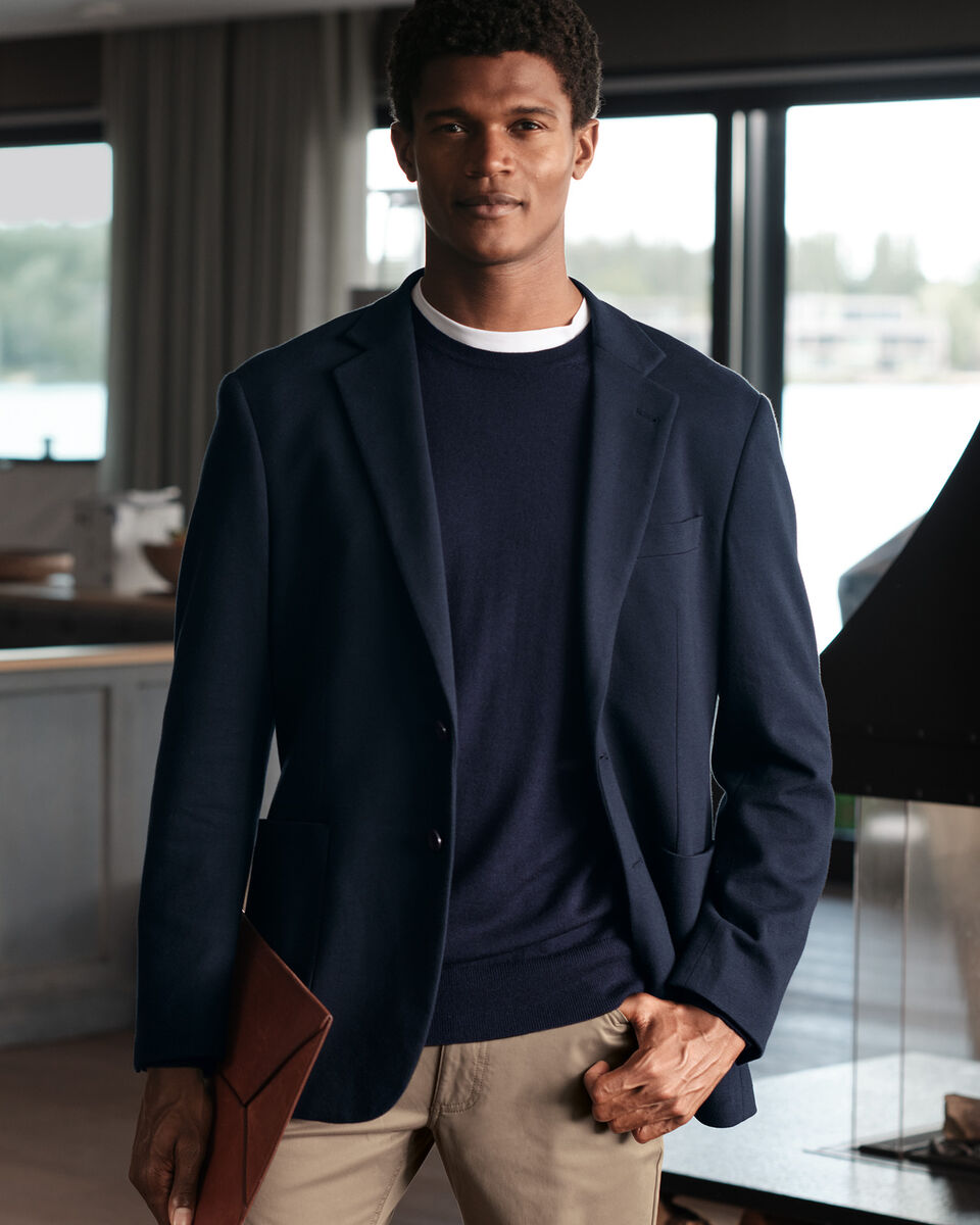Pull Femme Loft En Laine Mérinos Bleu Marine à Carreaux - Taille US Large (L) - Occasion Très Bon état - Décontracté