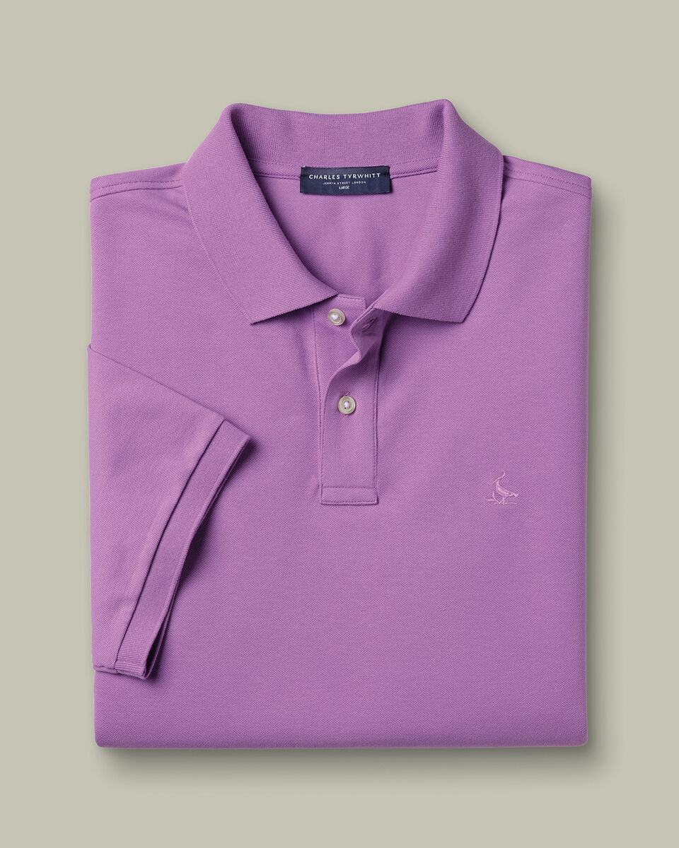 Pique Polo &ndash; Purple