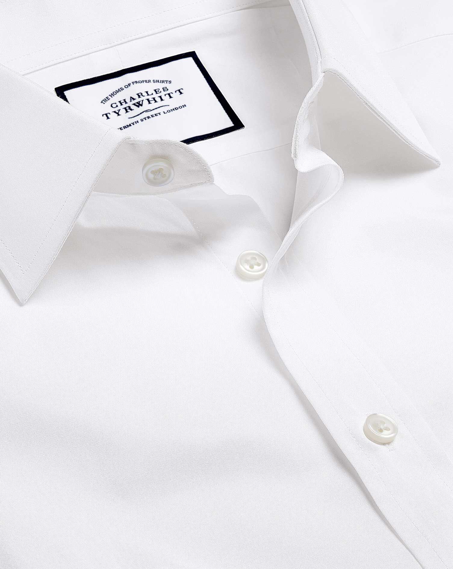 Egyptian Cotton Poplin Shirt - White