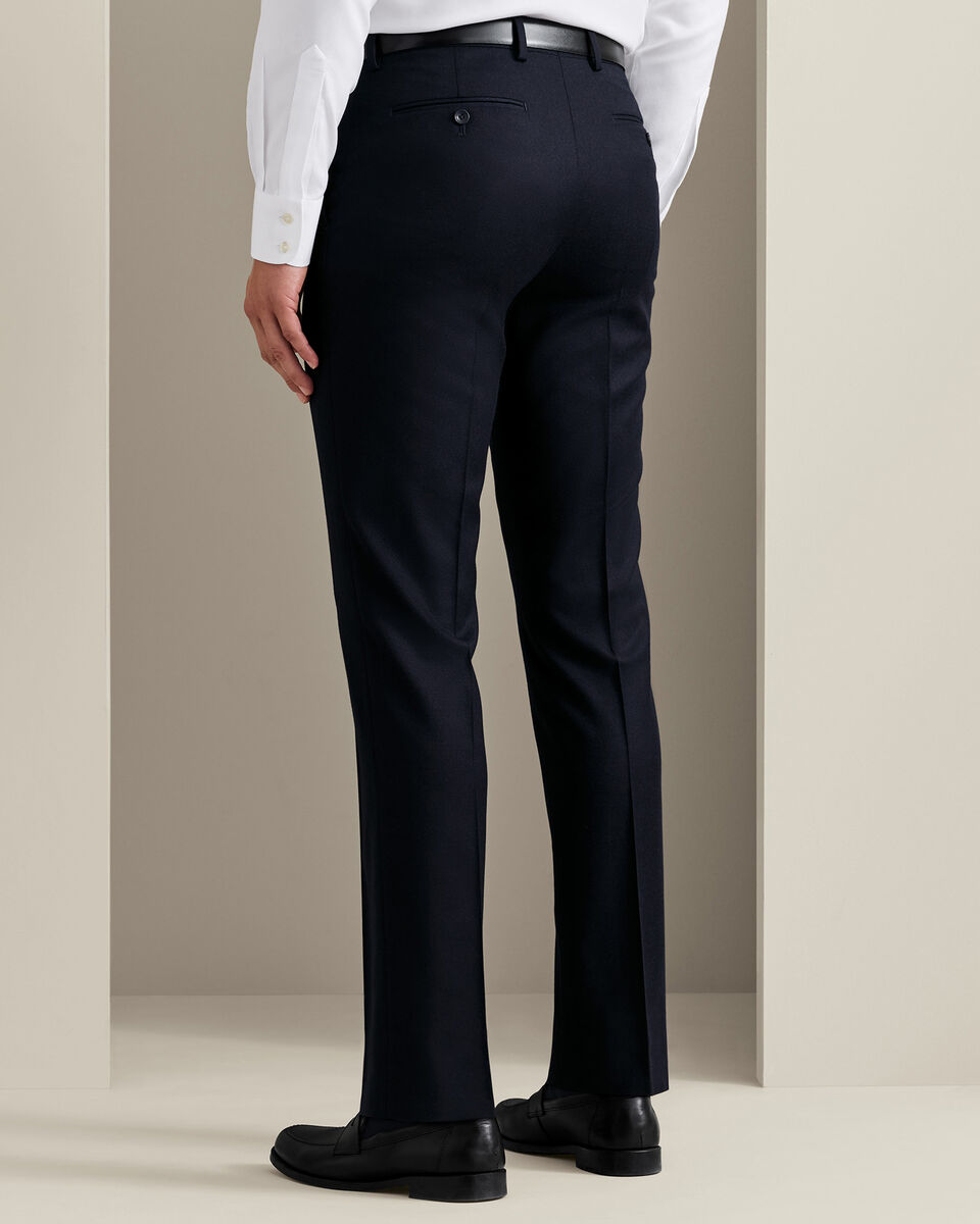 Italienische Anzughose aus Flanell&nbsp;- Marineblau