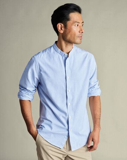 Men's Collarless Shirts | Formal & Smart Casual Shirts | Charles Tyrwhitt US Men's Collarless Shirts | Formal & Smart Casual Shirts | Charles Tyrwhitt US