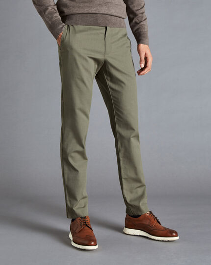 Cotton TENCEL™ Stretch Trousers - Taupe