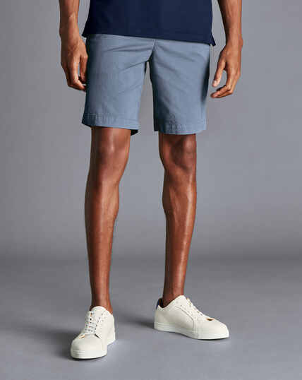 Shorts aus Baumwolle - Himmelblau
