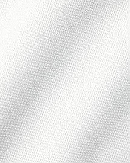 Spread Collar Non-Iron Pinpoint Oxford Shirt - White