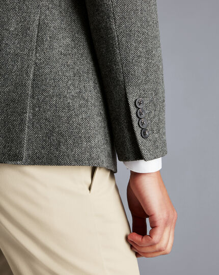 Textured Wool Jacket - Taupe