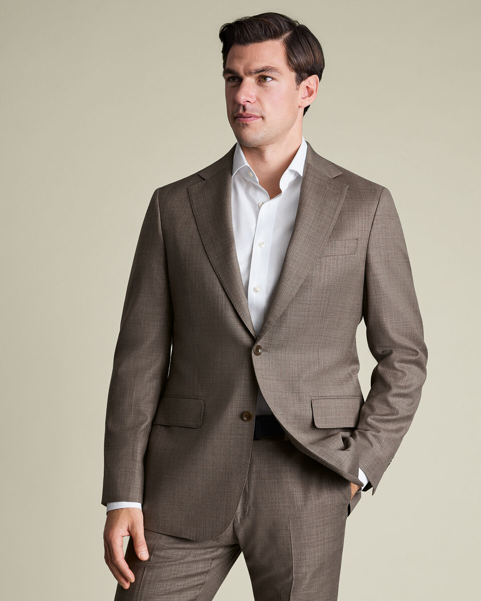 Italian Luxury Suit Jacket &ndash; Taupe