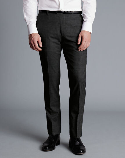 Texture Suit Pants - Grey