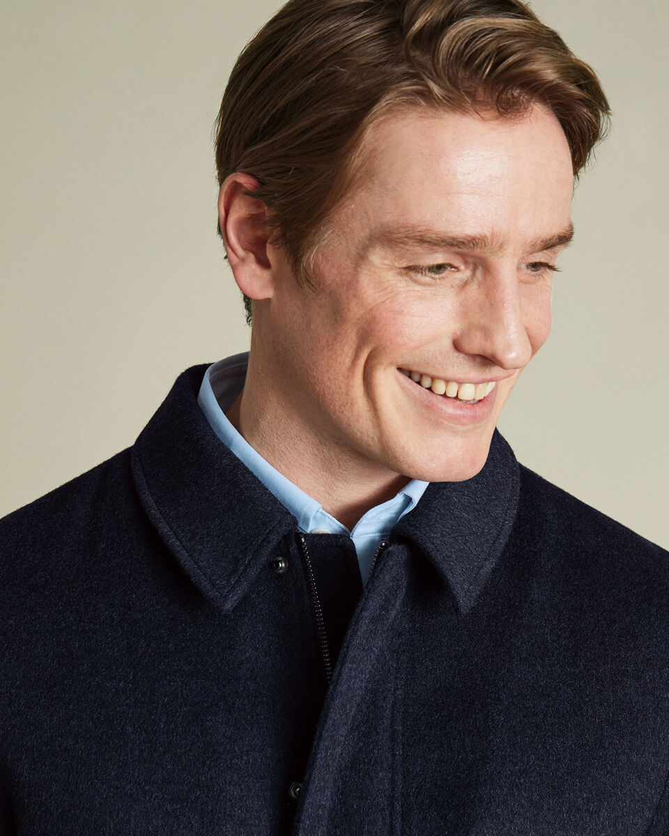 Wool City Coat - Navy