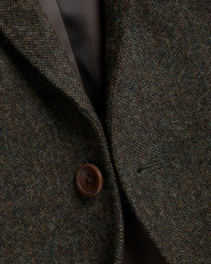 Textured Wool Jacket - Forest Green
