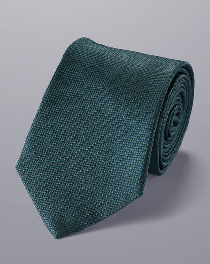 Stain Resistant Silk Tie - Green