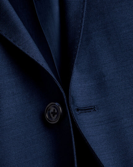 Natural Stretch Twill Suit - Royal Blue