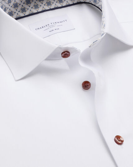 Men's Semi-Spread White Shirts | Formal & Smart Casual Shirts
