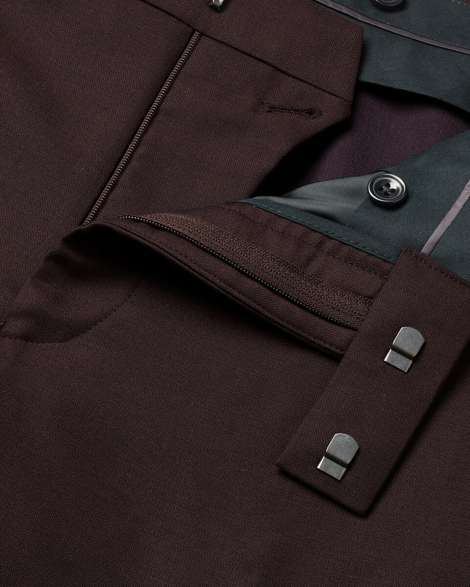 Dinner Suit Trousers - Chocolate Brown