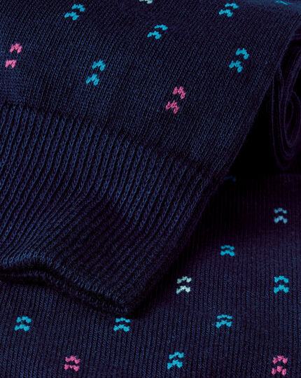 Socken mit Pfeil-Motiv - Marineblau