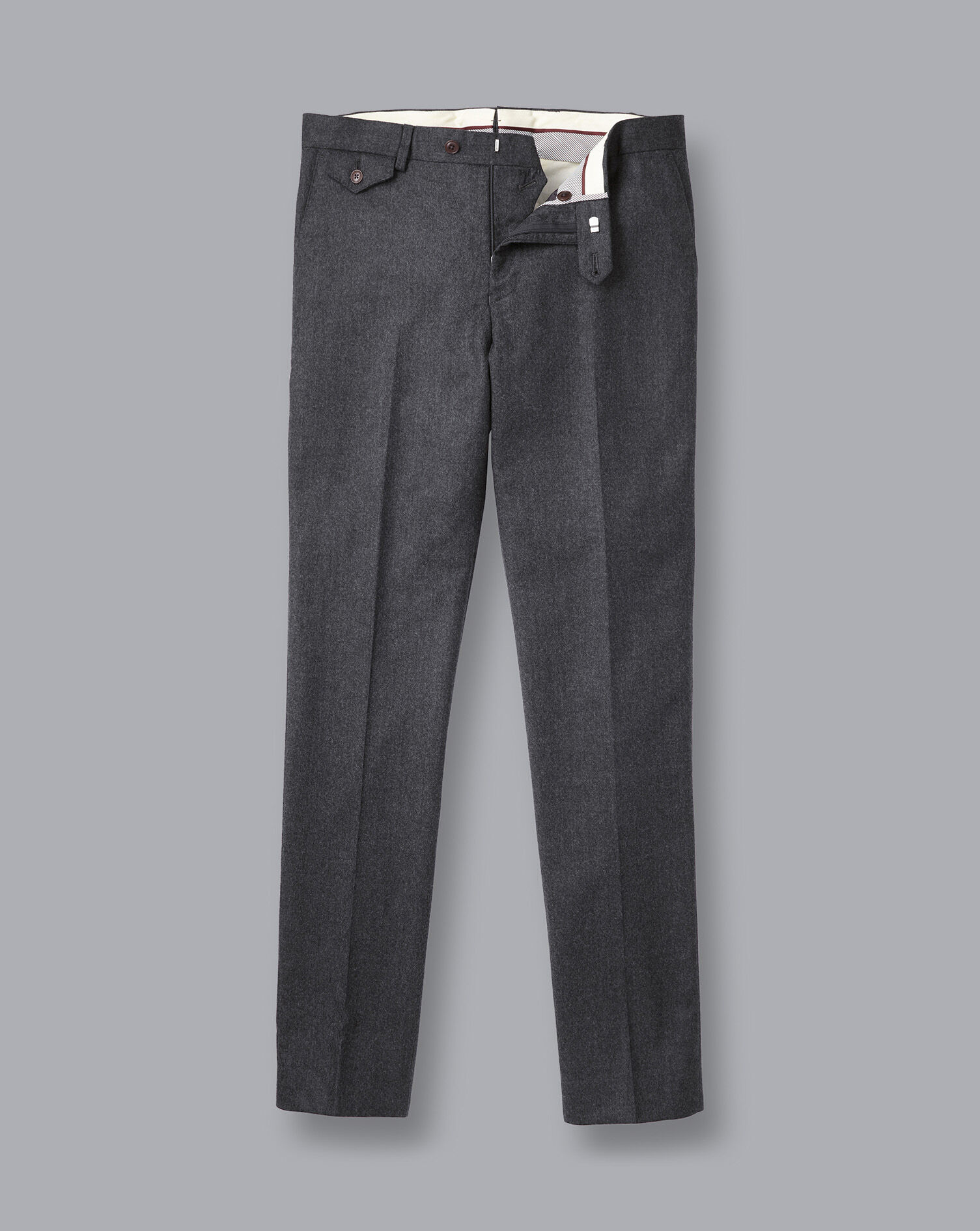 Italian Wool Flannel Trousers 