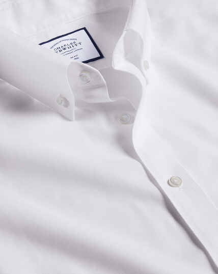 Button-Down Non-Iron Twill Shirt - White