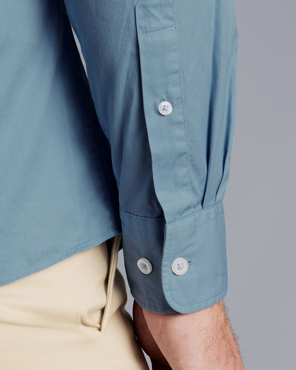 The Cary Button Down Shirt in Blue, Teal, & White by Collared Greens