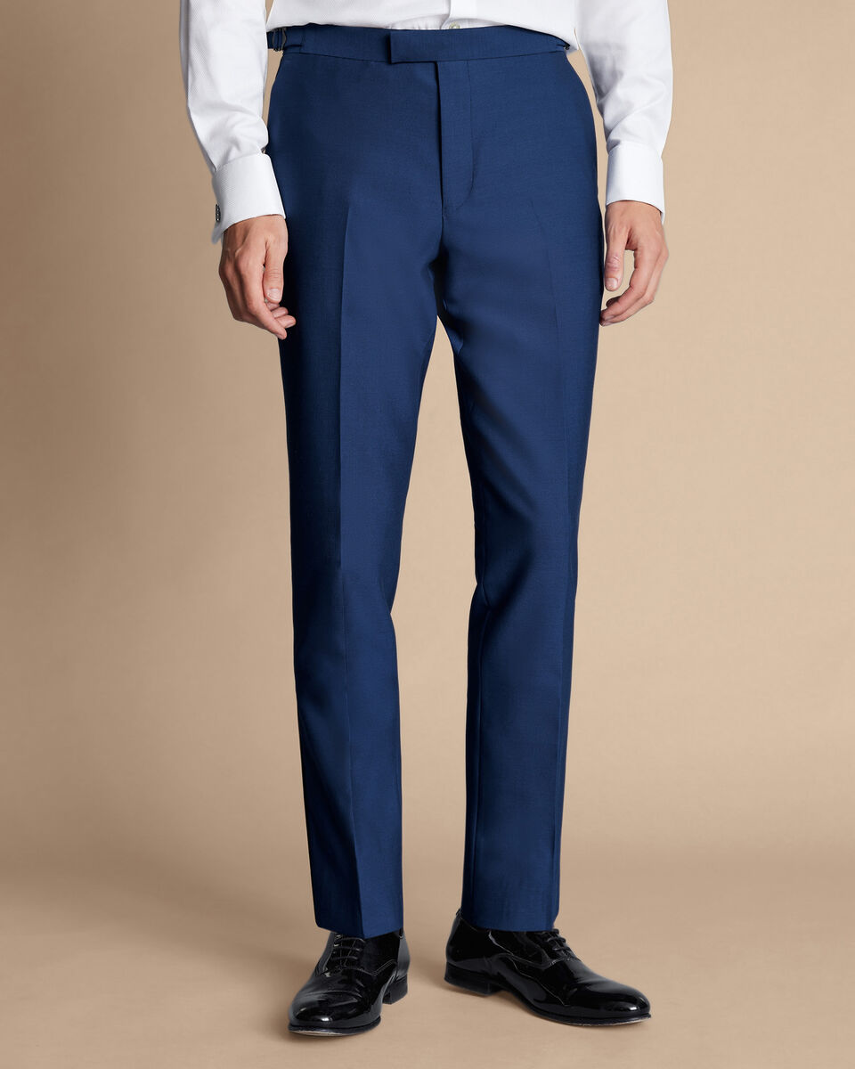 Dinner Suit Pants - Royal Blue | Charles Tyrwhitt