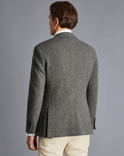 Textured Wool Jacket - Taupe