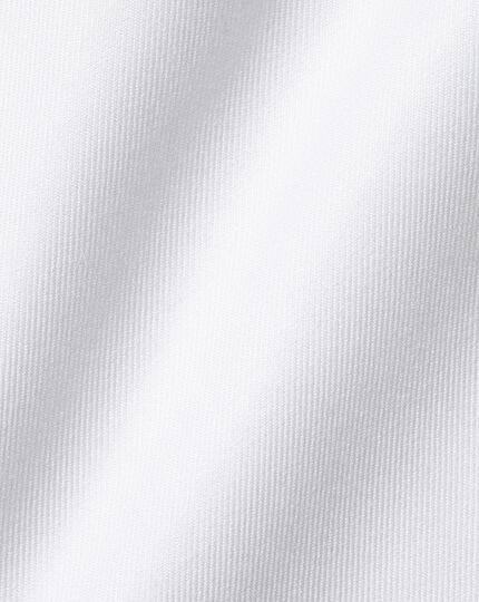 Extreme Cutaway Collar Non-Iron Twill Shirt - White